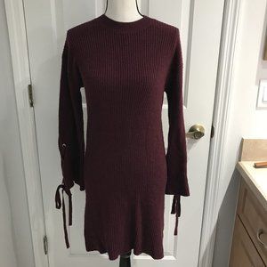 BP Tie Sleeve Ribbed Sweater Dress XS